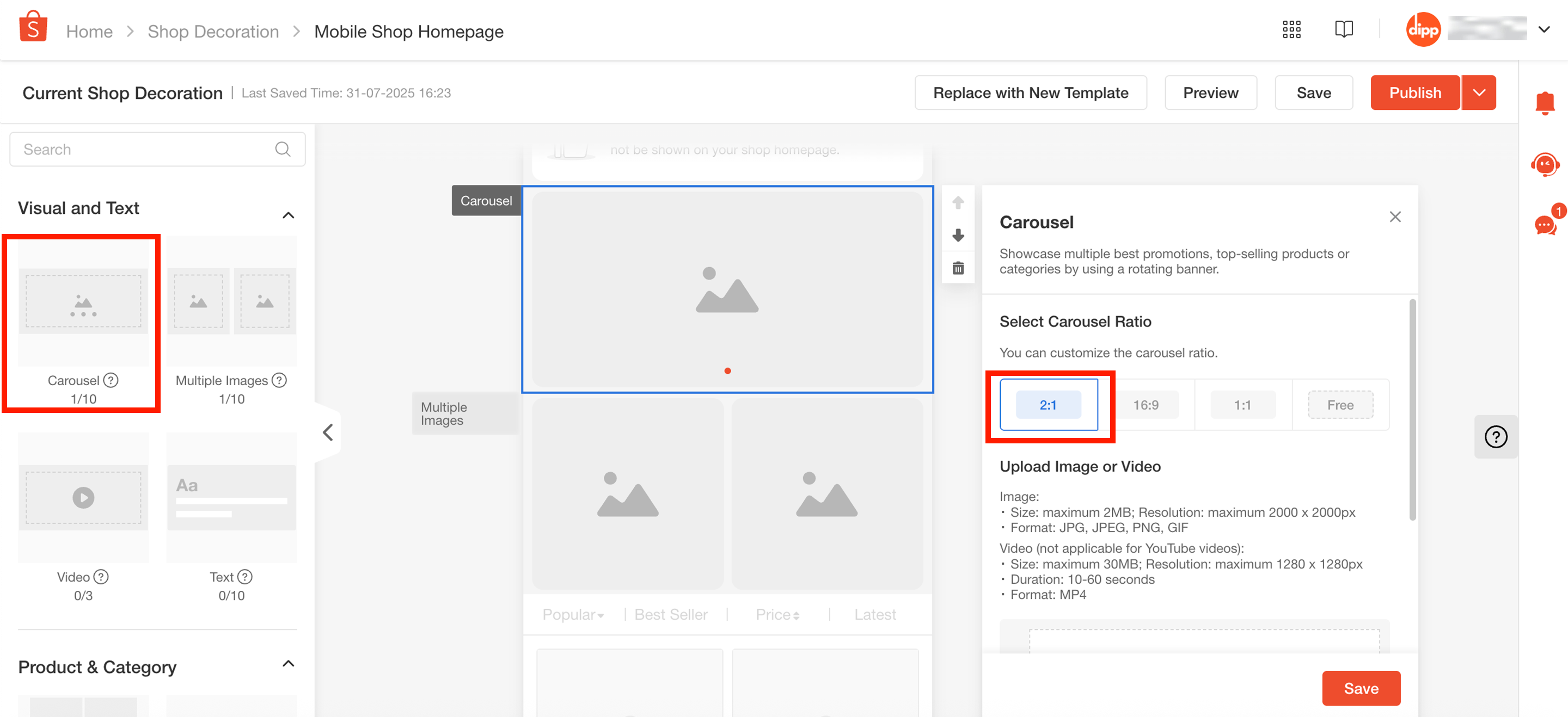 Shopee_Carousel Banners